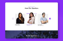 event page design
