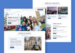 study abroad page design